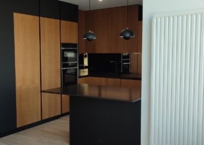 Cuisine bois et noir Sebastien Boureau